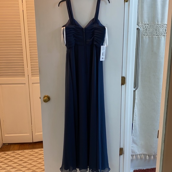 Azazie Dark Navy size A10 bridesmaid dress - Picture 3 of 3